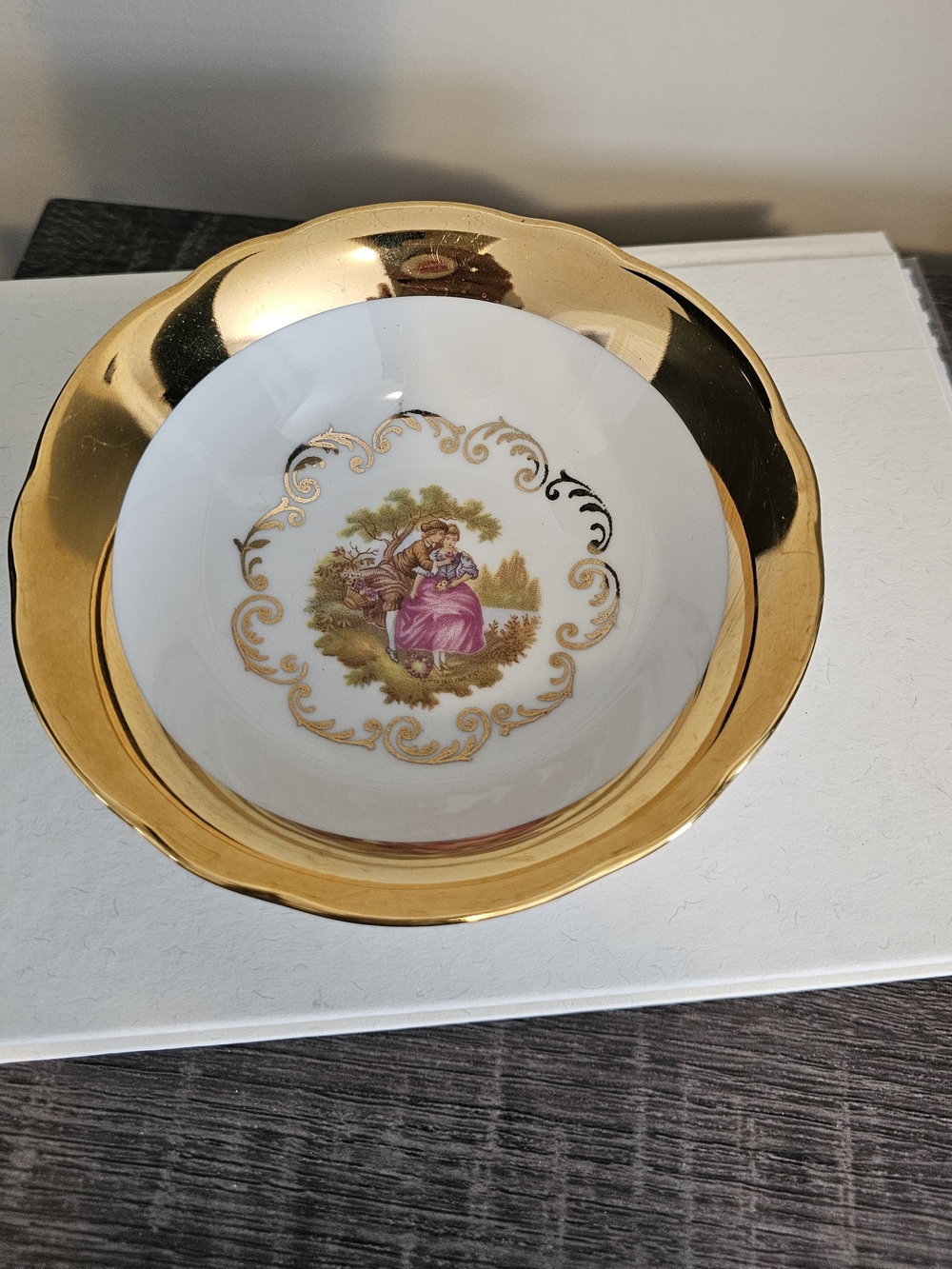 Vintage Bavarian Gold Bowl